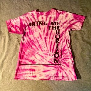 Pink bring me the horizon cotton shirt.